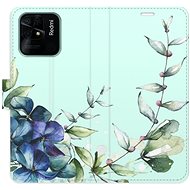iSaprio flip pouzdro Blue Flowers pro Xiaomi Redmi 10C - Phone Cover