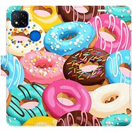 iSaprio flip case Donuts Pattern 02 for Xiaomi Redmi 9C - Phone Cover