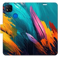 iSaprio flip case Orange Paint 02 for Xiaomi Redmi 9C - Phone Cover