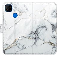iSaprio flip pouzdro SilverMarble 15 pro Xiaomi Redmi 9C - Phone Cover