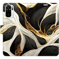 iSaprio flip pouzdro BlackGold Marble pro Xiaomi Redmi Note 10 / Note 10S - Phone Cover