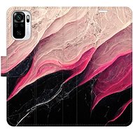 iSaprio flip case BlackPink Marble for Xiaomi Redmi Note 10 / Note 10S - Phone Cover