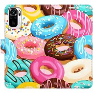 iSaprio flip pouzdro Donuts Pattern 02 pro Xiaomi Redmi Note 10 / Note 10S - Phone Cover