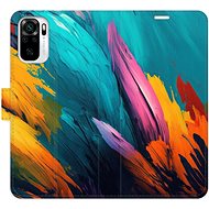 iSaprio flip pouzdro Orange Paint 02 pro Xiaomi Redmi Note 10 / Note 10S - Phone Cover