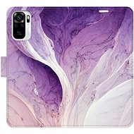 iSaprio flip pouzdro Purple Paint pro Xiaomi Redmi Note 10 / Note 10S - Phone Cover