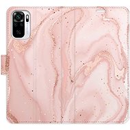 iSaprio flip case RoseGold Marble for Xiaomi Redmi Note 10 / Note 10S - Phone Cover
