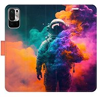 iSaprio flip case Astronaut in Colours 02 for Xiaomi Redmi Note 10 5G - Phone Cover