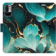 iSaprio flip case Blue Flowers 02 for Xiaomi Redmi Note 10 5G - Phone Cover