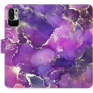 iSaprio flip case Purple Marble for Xiaomi Redmi Note 10 5G - Phone Cover