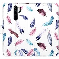 iSaprio flip pouzdro Colorful Feathers pro Xiaomi Redmi Note 8 Pro - Phone Cover