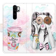 iSaprio flip pouzdro Donut Worry Girl pro Xiaomi Redmi Note 8 Pro - Phone Cover