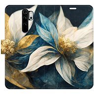 iSaprio flip pouzdro Gold Flowers pro Xiaomi Redmi Note 8 Pro - Phone Cover