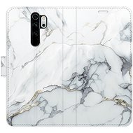 iSaprio flip pouzdro SilverMarble 15 pro Xiaomi Redmi Note 8 Pro - Phone Cover