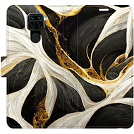 iSaprio flip case BlackGold Marble for Xiaomi Redmi Note 9 - Phone Cover