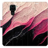 iSaprio flip pouzdro BlackPink Marble pro Xiaomi Redmi Note 9 - Phone Cover