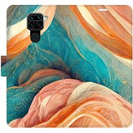 iSaprio flip pouzdro Blue and Orange pro Xiaomi Redmi Note 9 - Phone Cover