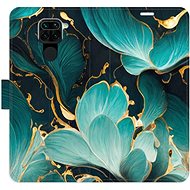 iSaprio flip case Blue Flowers 02 for Xiaomi Redmi Note 9 - Phone Cover