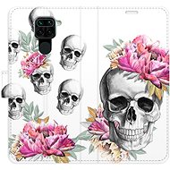 iSaprio flip pouzdro Crazy Skull pro Xiaomi Redmi Note 9 - Phone Cover