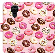 iSaprio flip pouzdro Donuts Pattern 03 pro Xiaomi Redmi Note 9 - Phone Cover