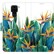 iSaprio flip case Exotic Flowers 02 for Xiaomi Redmi Note 9 - Phone Cover