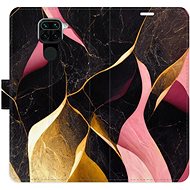 iSaprio flip case Gold Pink Marble 02 for Xiaomi Redmi Note 9 - Phone Cover