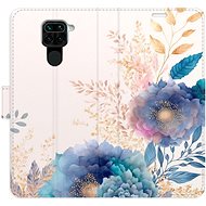 iSaprio flip pouzdro Ornamental Flowers 03 pro Xiaomi Redmi Note 9 - Phone Cover