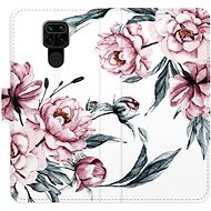 iSaprio flip pouzdro Pink Flowers pro Xiaomi Redmi Note 9 - Phone Cover