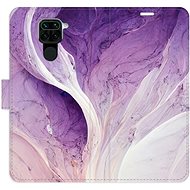 iSaprio flip pouzdro Purple Paint pro Xiaomi Redmi Note 9 - Phone Cover