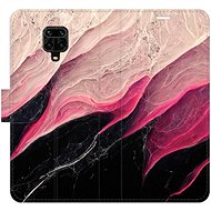 iSaprio flip pouzdro BlackPink Marble pro Xiaomi Redmi Note 9 Pro / Note 9S - Phone Cover