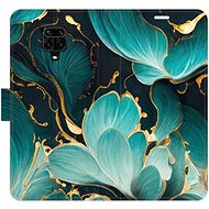 iSaprio flip case Blue Flowers 02 for Xiaomi Redmi Note 9 Pro / Note 9S - Phone Cover