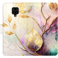 iSaprio flip pouzdro Gold Leaves 02 pro Xiaomi Redmi Note 9 Pro / Note 9S - Phone Cover