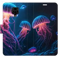 iSaprio flip pouzdro Jellyfish pro Xiaomi Redmi Note 9 Pro / Note 9S - Phone Cover