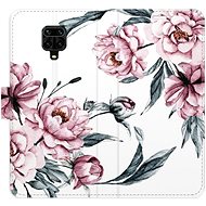 iSaprio flip case Pink Flowers for Xiaomi Redmi Note 9 Pro / Note 9S - Phone Cover