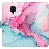 iSaprio flip pouzdro PinkBlue Marble pro Xiaomi Redmi Note 9 Pro / Note 9S - Phone Cover
