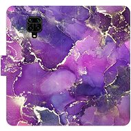 iSaprio flip case Purple Marble for Xiaomi Redmi Note 9 Pro / Note 9S - Phone Cover