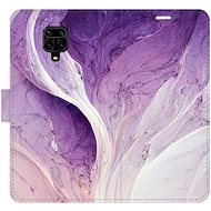 iSaprio flip case Purple Paint for Xiaomi Redmi Note 9 Pro / Note 9S - Phone Cover