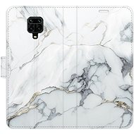iSaprio flip pouzdro SilverMarble 15 pro Xiaomi Redmi Note 9 Pro / Note 9S - Phone Cover