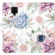 iSaprio flip pouzdro Succulents Pattern pro Xiaomi Redmi Note 9 Pro / Note 9S - Phone Cover