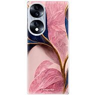iSaprio Pink Blue Leaves pro Honor 70 - Phone Cover