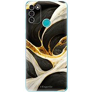 iSaprio Black and Gold pro Honor 9A - Phone Cover