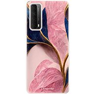 iSaprio Pink Blue Leaves pro Huawei P Smart 2021 - Phone Cover