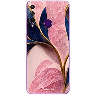 iSaprio Pink Blue Leaves pro Huawei Y6p - Phone Cover