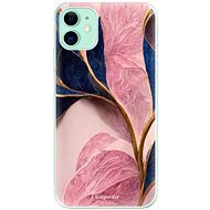 iSaprio Pink Blue Leaves na iPhone 11 - Kryt na mobil