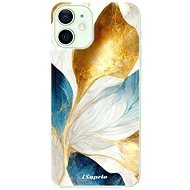 iSaprio Blue Leaves pro iPhone 12 mini - Phone Cover