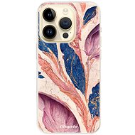 iSaprio Purple Leaves pro iPhone 14 Pro - Phone Cover