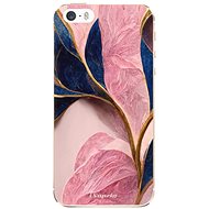 iSaprio Pink Blue Leaves pro iPhone 5/5S/SE - Phone Cover