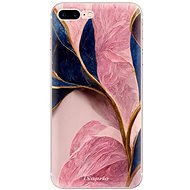 iSaprio Pink Blue Leaves pro iPhone 7 Plus / 8 Plus - Phone Cover