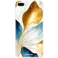 iSaprio Blue Leaves for iPhone 8 Plus - Phone Cover