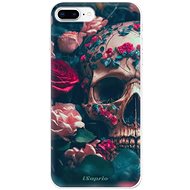 iSaprio Skull in Roses for iPhone 8 Plus - Phone Cover