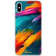 iSaprio Blue Paint pro iPhone X - Phone Cover
